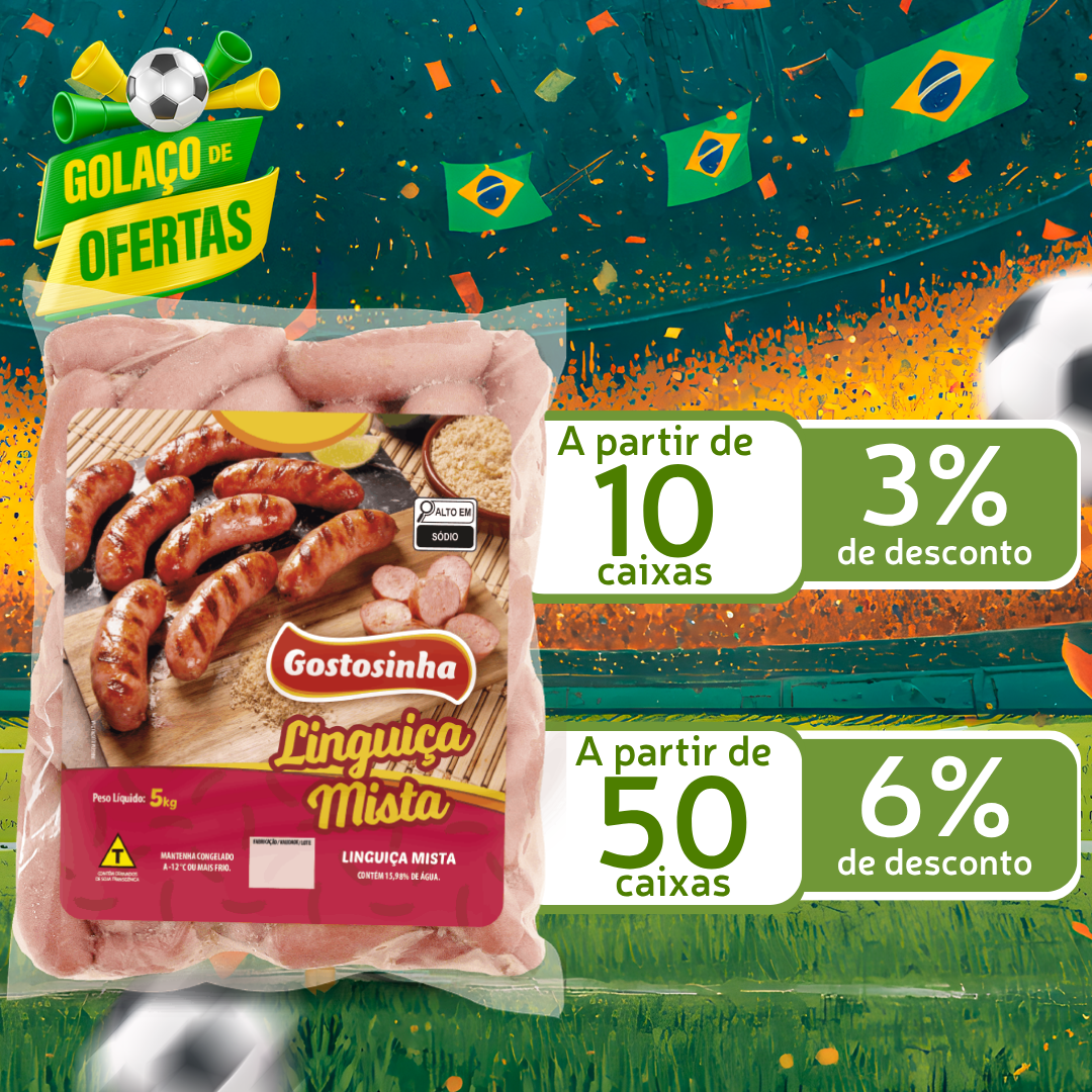 Lingui&ccedil;a Mista Cong 5kg - Gostosinha